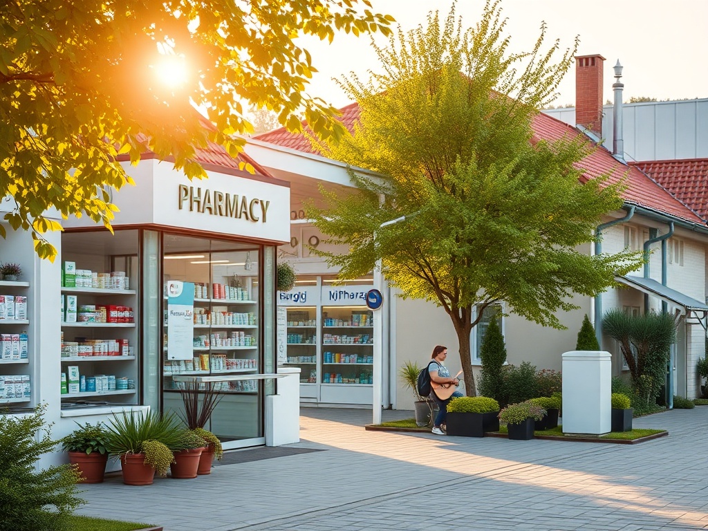 Ilustracja symbolizująca zdrowie i opiekę medyczną w Kościanie, z uwzględnieniem kolejek NFZ